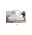 Funda cubre sofa chaise longue Praga Jacquard de Belmarti