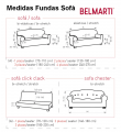 Medidas Funda Sillón Elástica Teide Belmarti