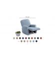 Funda Sillón Relax Completo bielástica Milan Belmarti
