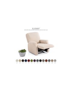 Funda Sillón Relax Completo bielastica Elegant Belmarti adaptable Jacquard