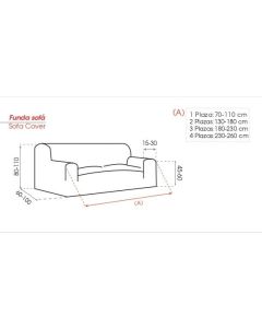 Funda Sofa Cojin Separado bielastica Viena
