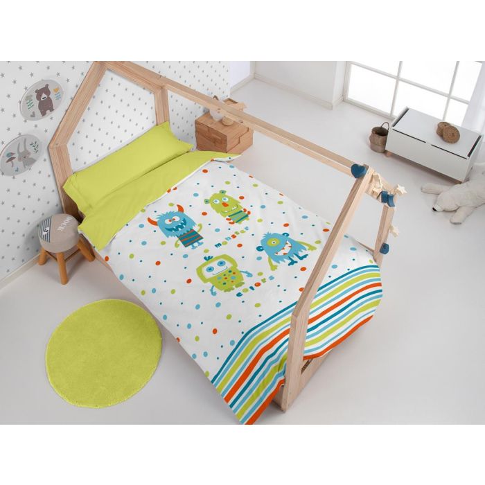 Juego Funda Nórdica Monster + Funda Almohada 50% Algodón