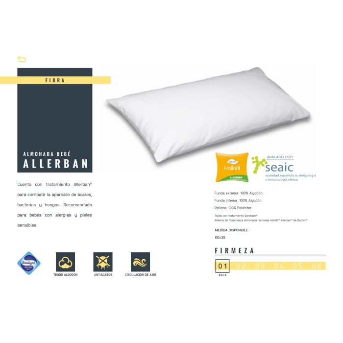 Almohada para bebe Cuna Mash allerban MASH