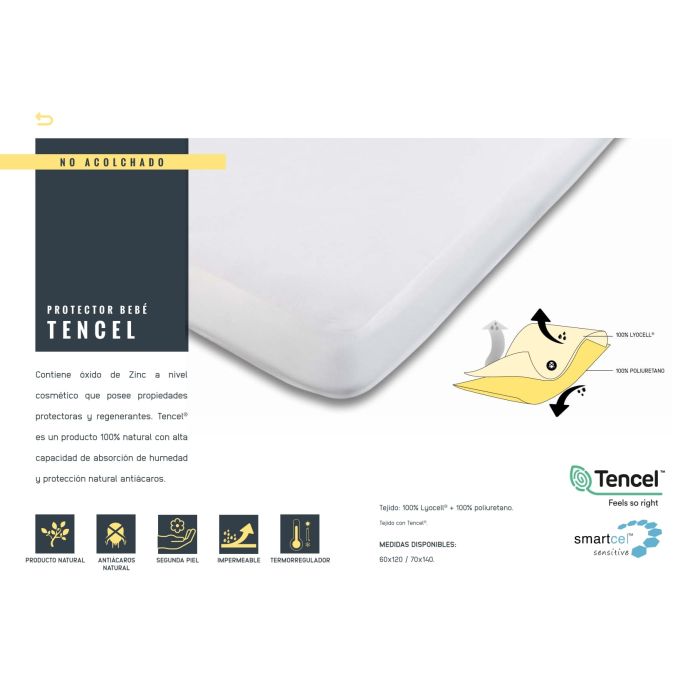 Protector Tencel Bebe Transpirable Mash MASH