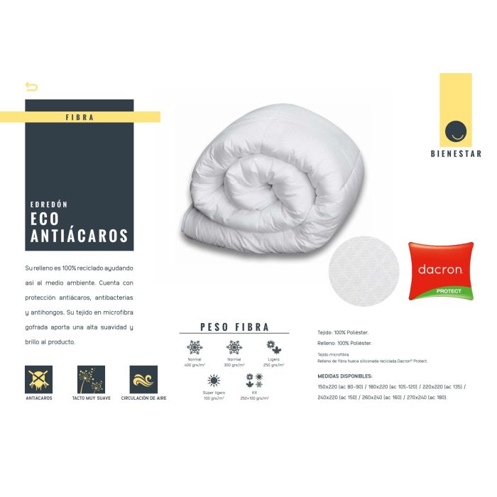 Edredón Nórdico antiácaros Eco 250 grs Mash MASH