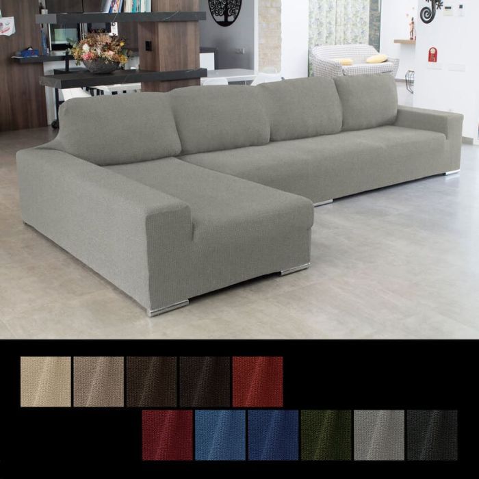 Funda Chaise Longue Brazo Largo Superelástica Denia NUEVA TEXTURA