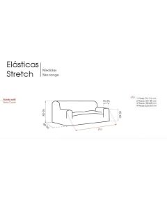 Funda Sofá Elástica Royal Belmarti-Sofa 2/Plazas