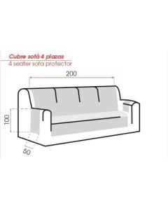 Funda Cubre-Sofá Praga Belmarti-Sofa 4/Plazas BELMARTI
