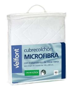 Cubrecolchón Microfibra Reversible Aloe Vera Velfont VELFONT