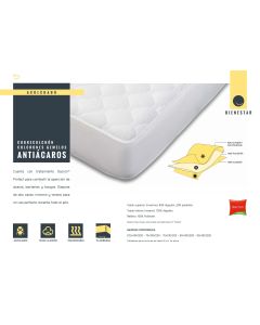 Cubrecolchón Antiácaros Gemelos Mash MASH