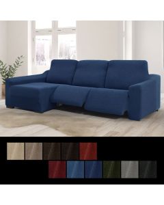 Funda Chaise Longue Relax Brazo Largo Superelástica Denia NUEVA TEXTURA