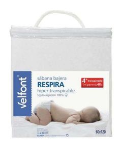 Sábana Bajera Cuna Imperm. Respira Velfont VELFONT