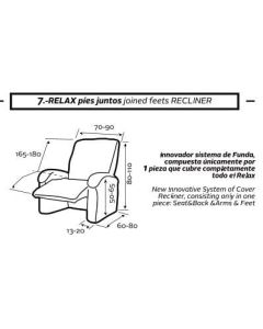 Funda de Sillón Relax Completo Elástica Baden Big NUEVA TEXTURA