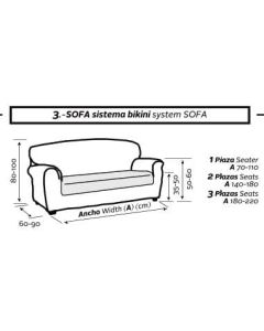 Funda de Sillón Elástica Baden Big Cojin Separado NUEVA TEXTURA