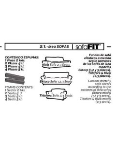 Funda Sofa Ikea Tidafors Cagliari-Sofa 2/Plazas NUEVA TEXTURA